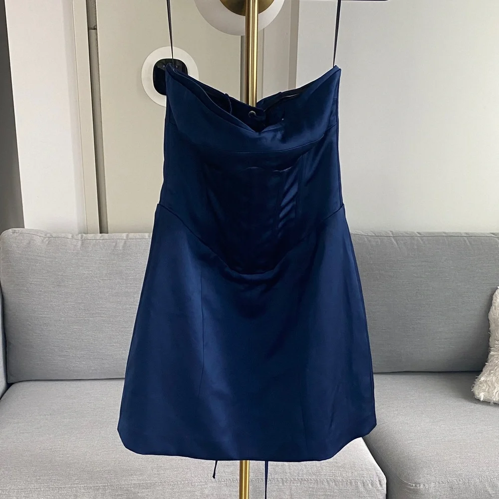 Reformation Satin Corset Dress - Picture 1 of 8